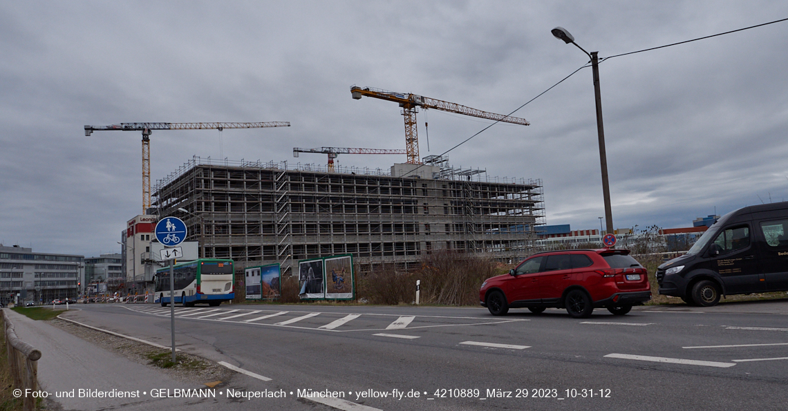 29.03.2023 - Baustelle REVO und Umgebung in Neuperlach